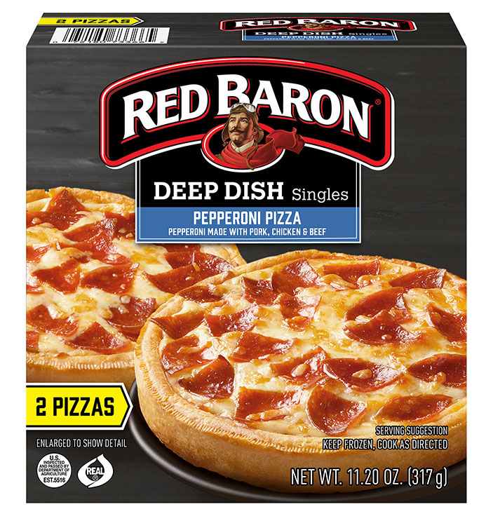 Red Baron Singles Pepperoni Deep Dish Pizza